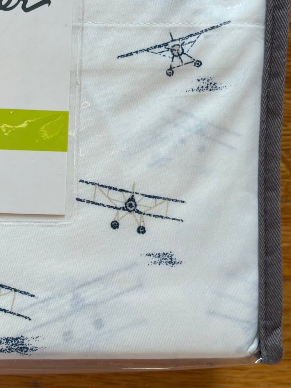 Eddie Bauer SEA PLANES King Size Cotton Sheet Set BI-PLANES PROPELLER